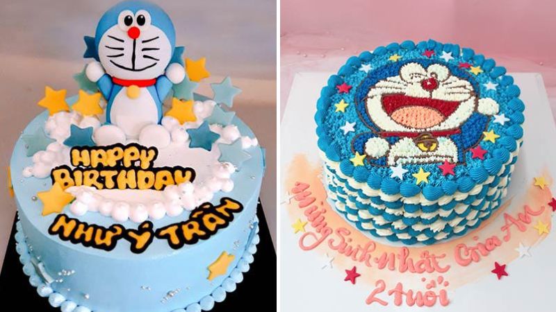 Bánh sinh nhật hình Doremon cute dễ thương