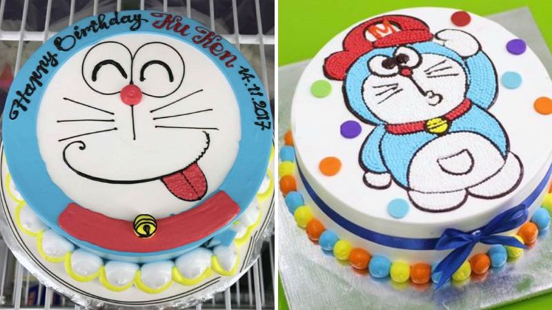 Bánh sinh nhật hình Doremon cute ngộ nghĩnh